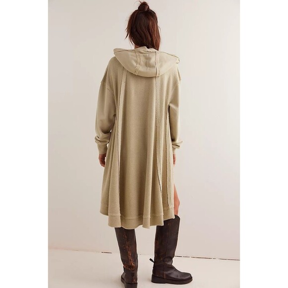 Free People North Sweatshirt Hoodie Tunic Top Oversized Slouchy Cotton XS 283699 - Picture 3 of 11